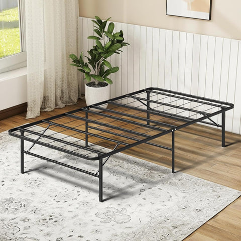 Make Changes twin foldable bed frame portable for guest rooms.
