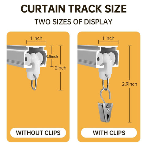 MaKefeile aluminum heavy-duty track resists corrosion and bending.
