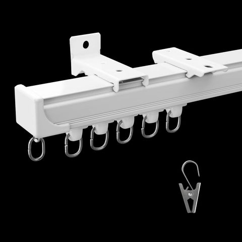 MaKefeile ceiling curtain track 3ft segment for seamless extensions.