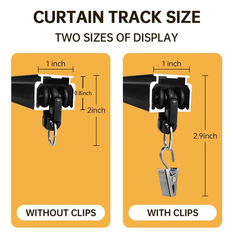 MaKefeile ceiling curtain track aluminum brackets, strong mounts for durable setups.
