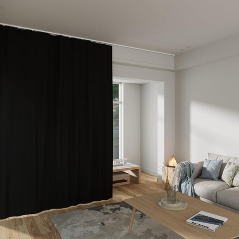 MaKefeile ceiling track compatible curtain offers flexible installation