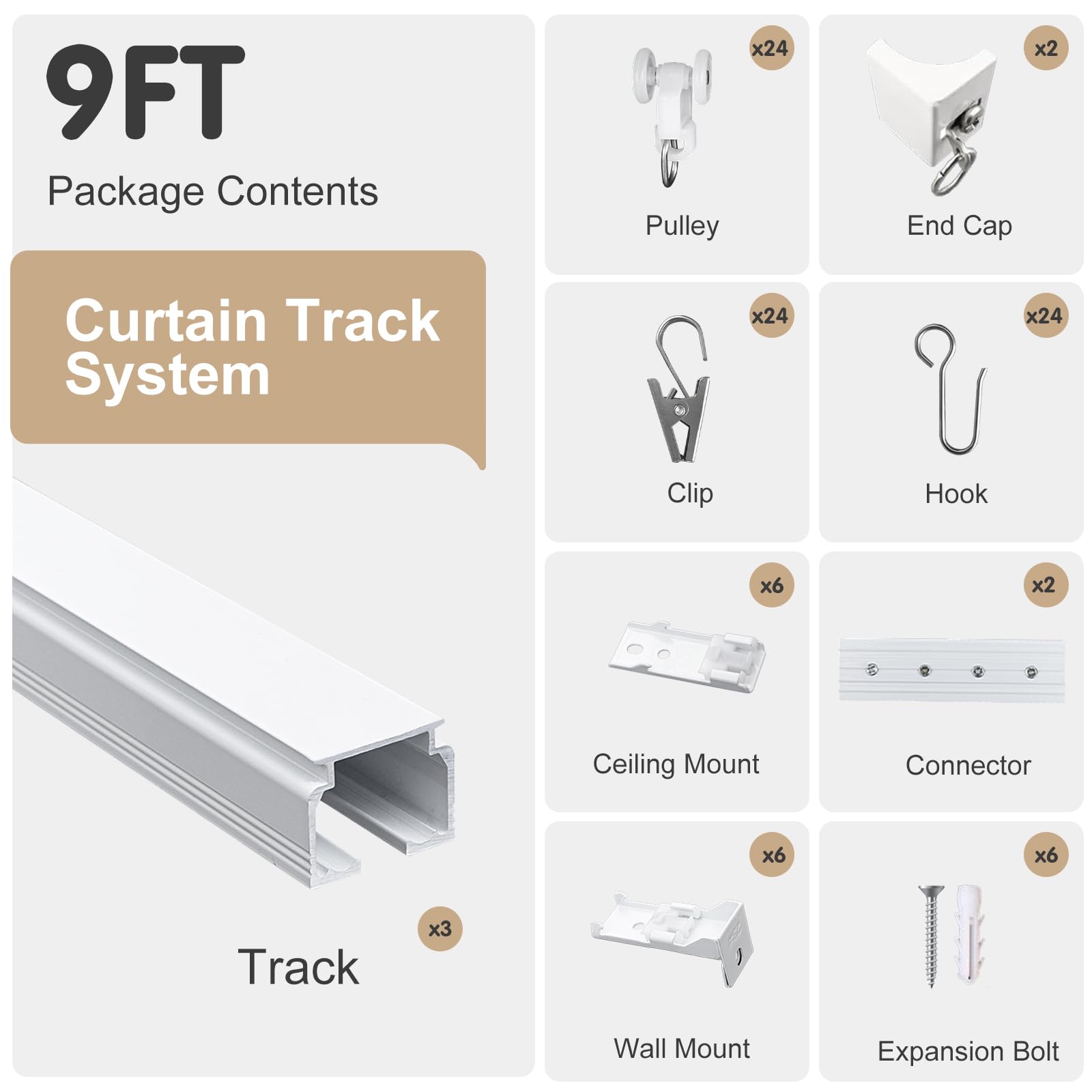 MaKefeile screws and connectors for quick setup
