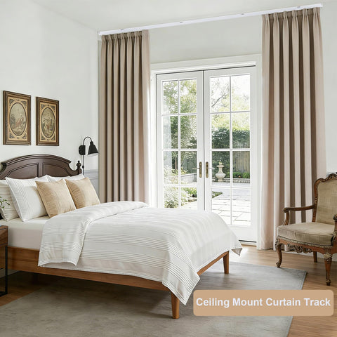 MaKefeile curtain track suitable for home and office spaces.