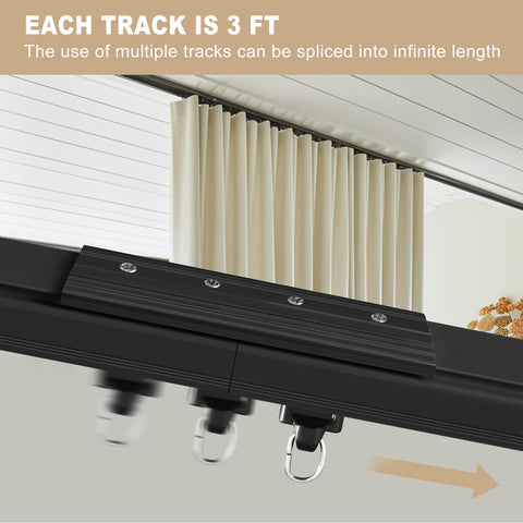 MaKefeile outdoor shower curtain track resists moisture