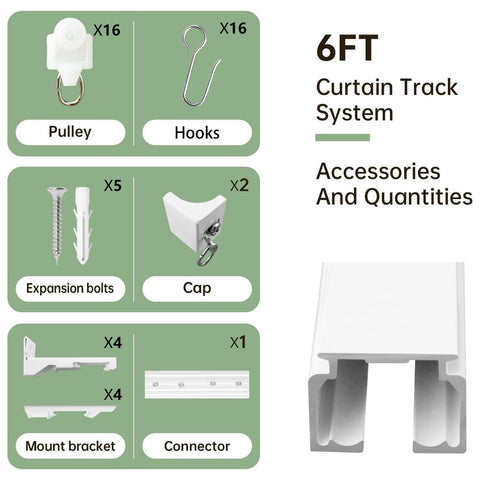 MaKefeile sliding curtain rail offers effortless privacy and flexibility
