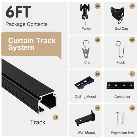 MaKefeile track connectors enable flexible room divider configurations