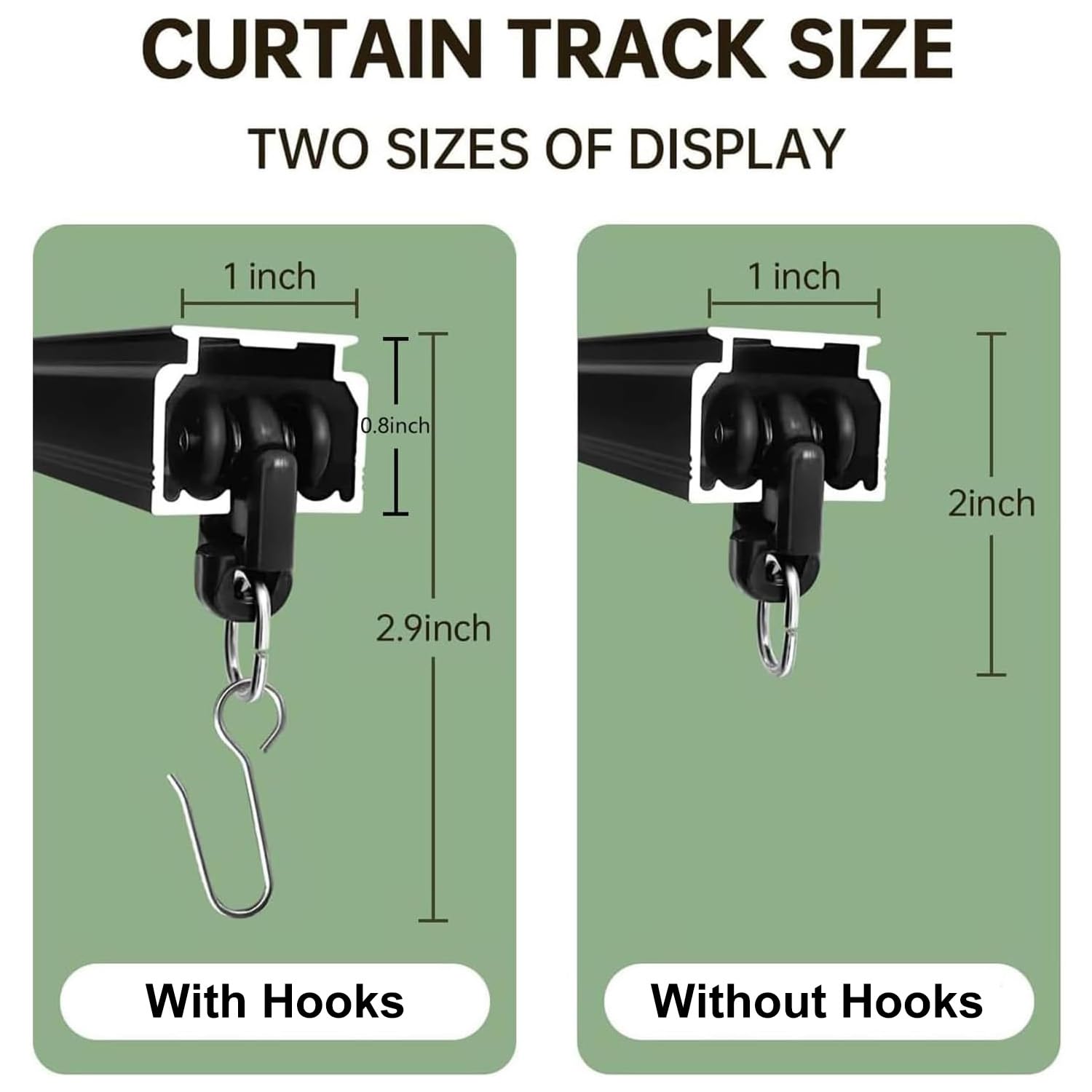 MaKefeile wall/ceiling mounted track shown in black for versatile installation