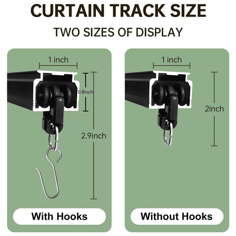 MaKefeile wall-mounted curtain track demonstrates durable aluminum construction for room dividers.