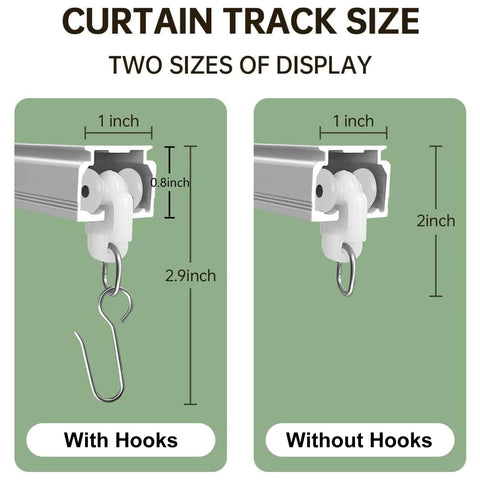 MaKefeile wall-mount curtain track ideal for easy room division