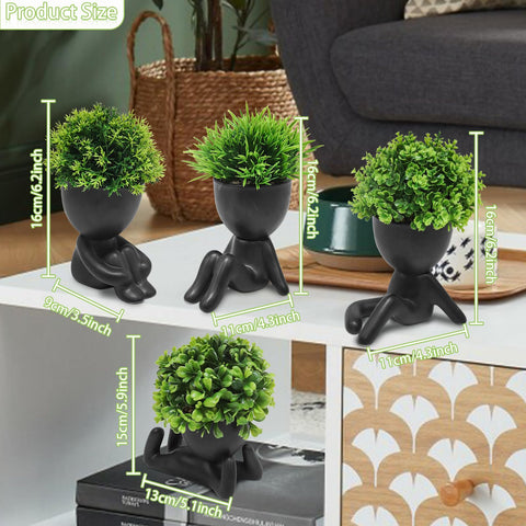 MAKHOT unique human-pot design adds whimsy to kitchen windowsill decor