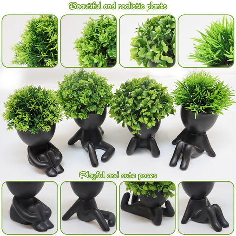 MAKHOT four-piece set boosts mood with low-maintenance greenery for desks