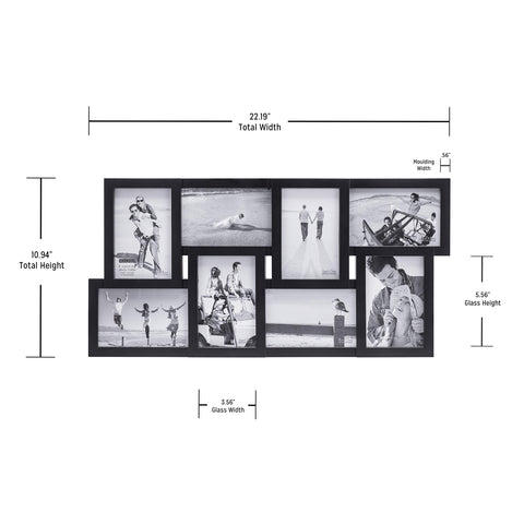 Malden 4x6 photo layout supports eight prints in two directions