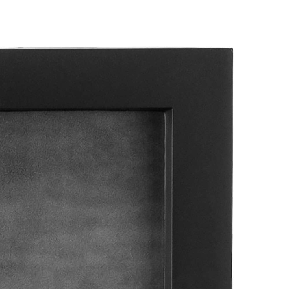 Malden back panel with swing tabs enables quick photo updates