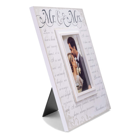 Malden raised white wood moulding frame for elegant display.