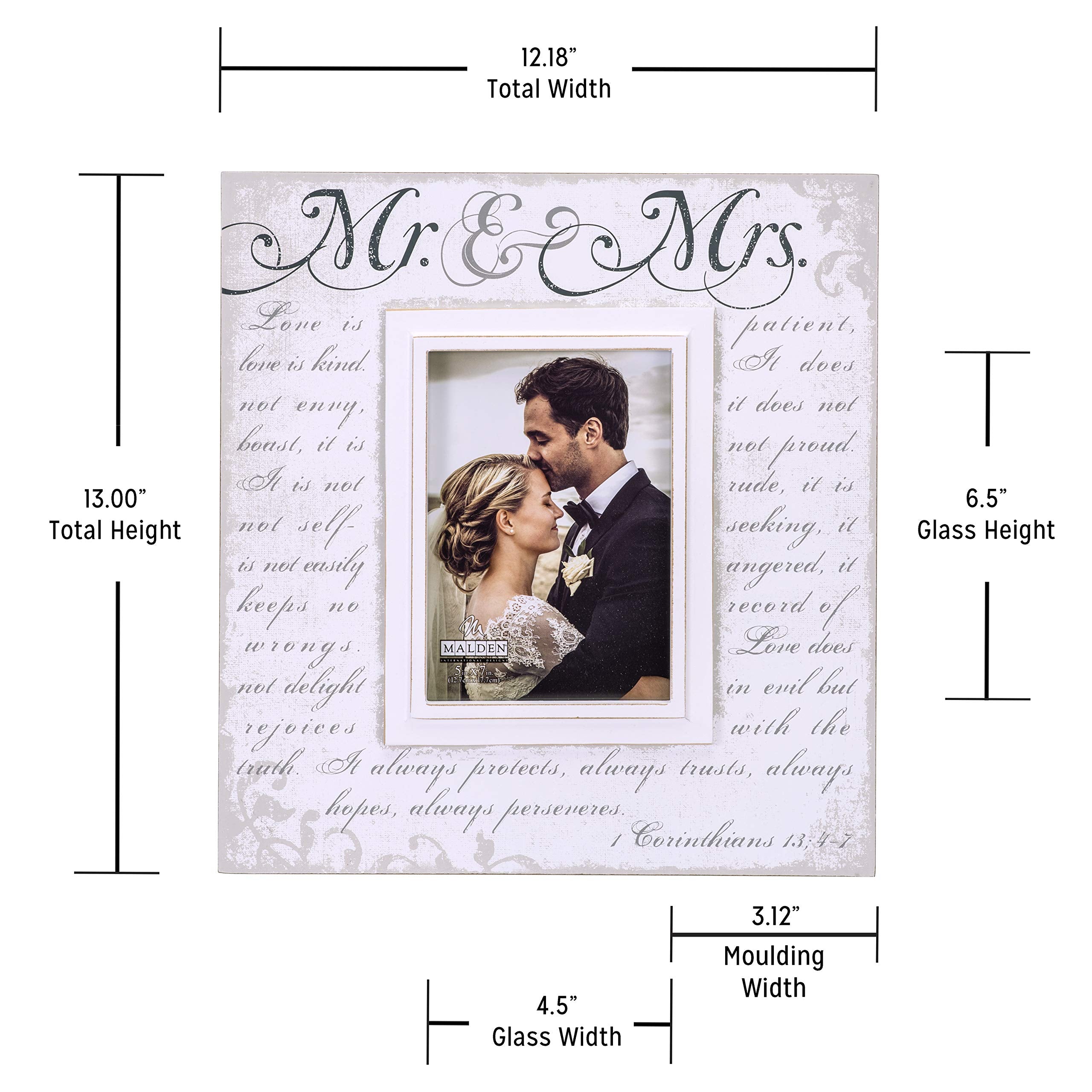 Malden swing-tab closures allow easy photo swapping.