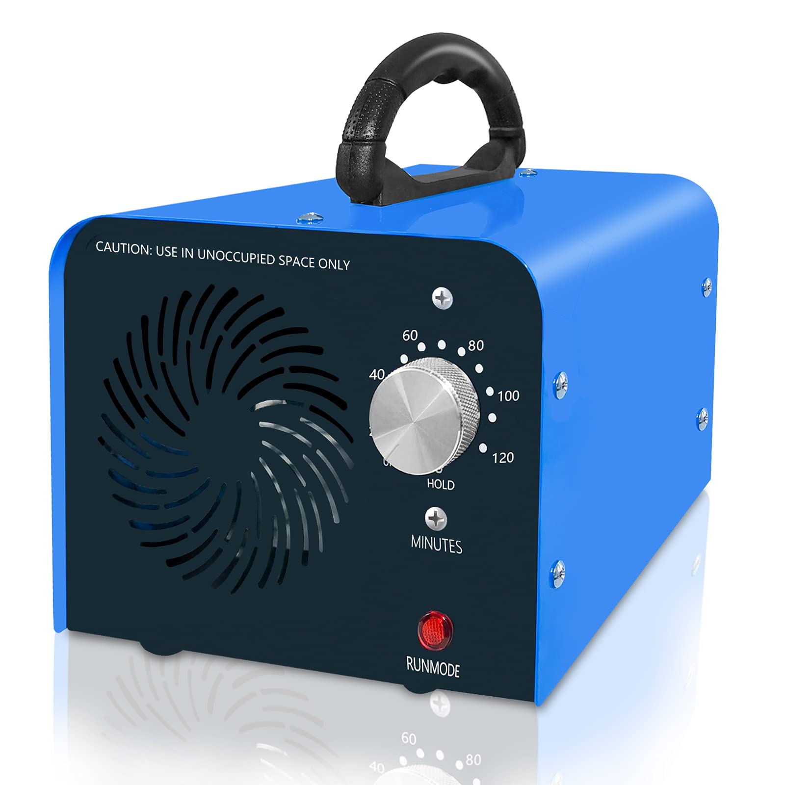 Maleb ozone generator front view for compact home use.