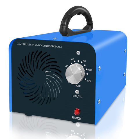 Maleb ozone generator front view for compact home use.