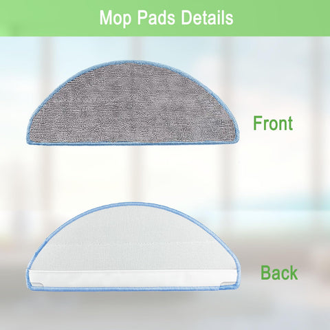 MalhSlix mop pads four-pack provides gentle floor wiping performance
