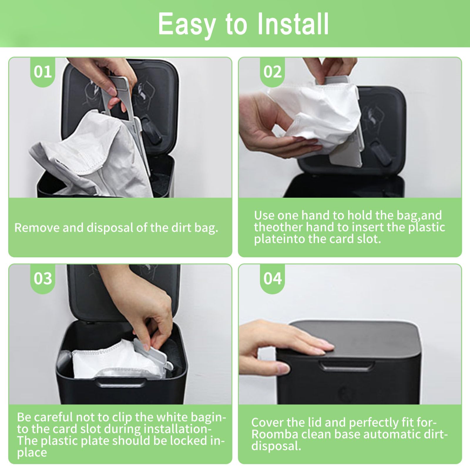 Package includes 24 bags ready for immediate replacement