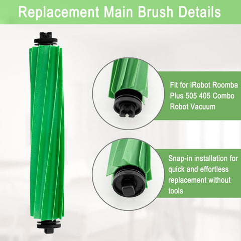 MalhSlix Roomba Plus side brush for enhanced corner pickup.