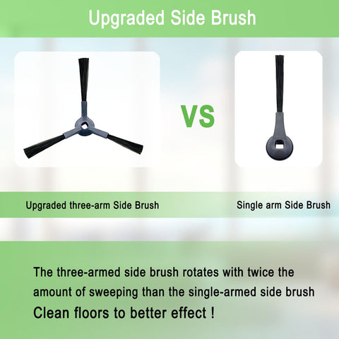 MalhSlix AV2610WA side brushes improve edge cleaning