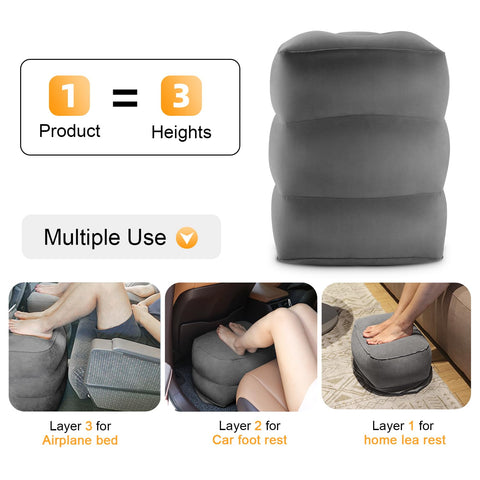Maliton adjustable-height foot rest lets you tailor comfort in transit