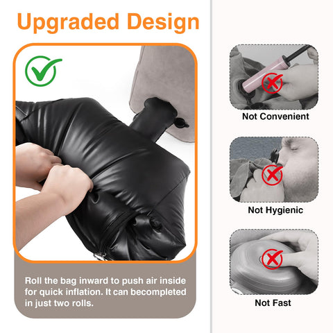 Maliton foot rest pillow with adjustable heights for customized comfort