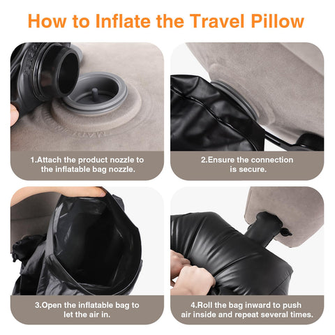 Maliton inflatable foot rest pillow at full inflated size 17x13x19 inches