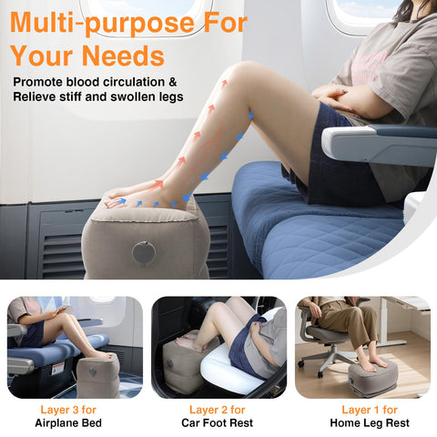 Maliton foot rest doubles as ergonomic office or home support