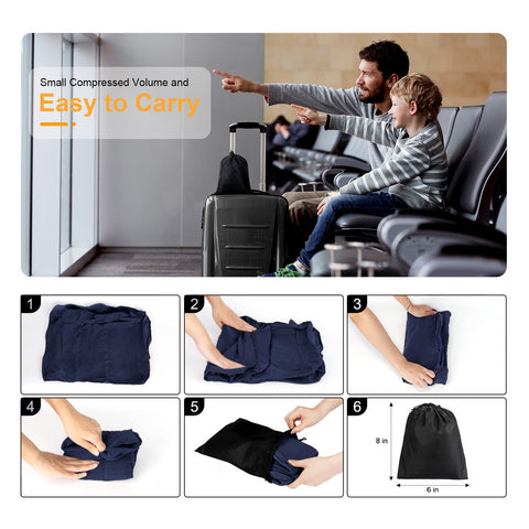 Fills the seat gap, allowing kids to lay flat or rest legs during travel.