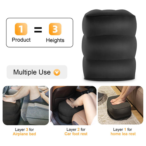 Maliton lightweight foot rest weighs 0.8 pounds for easy packing.