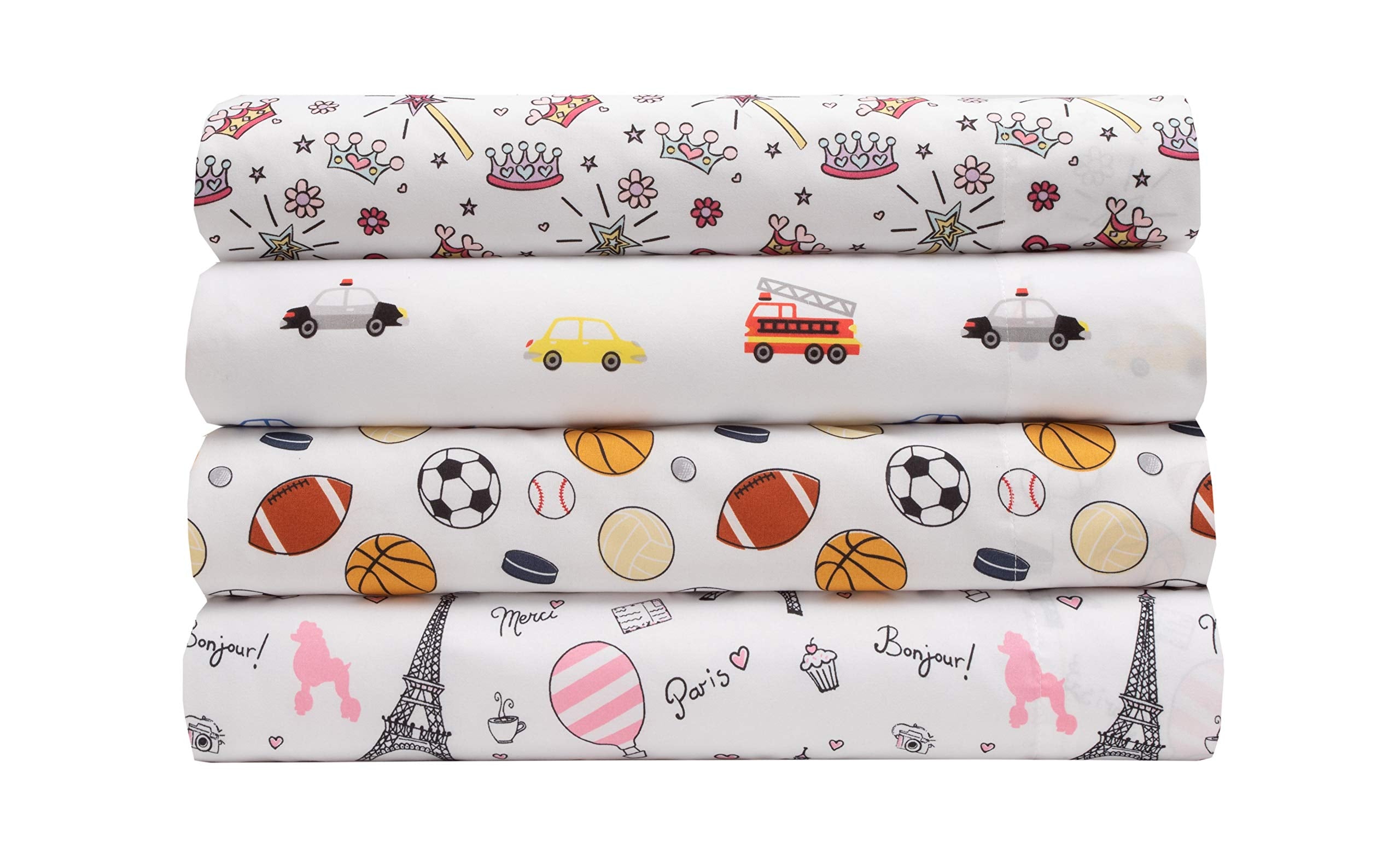 Mallary by Matthew Cars fitted sheet with a deep pocket fits up to 14 inches.