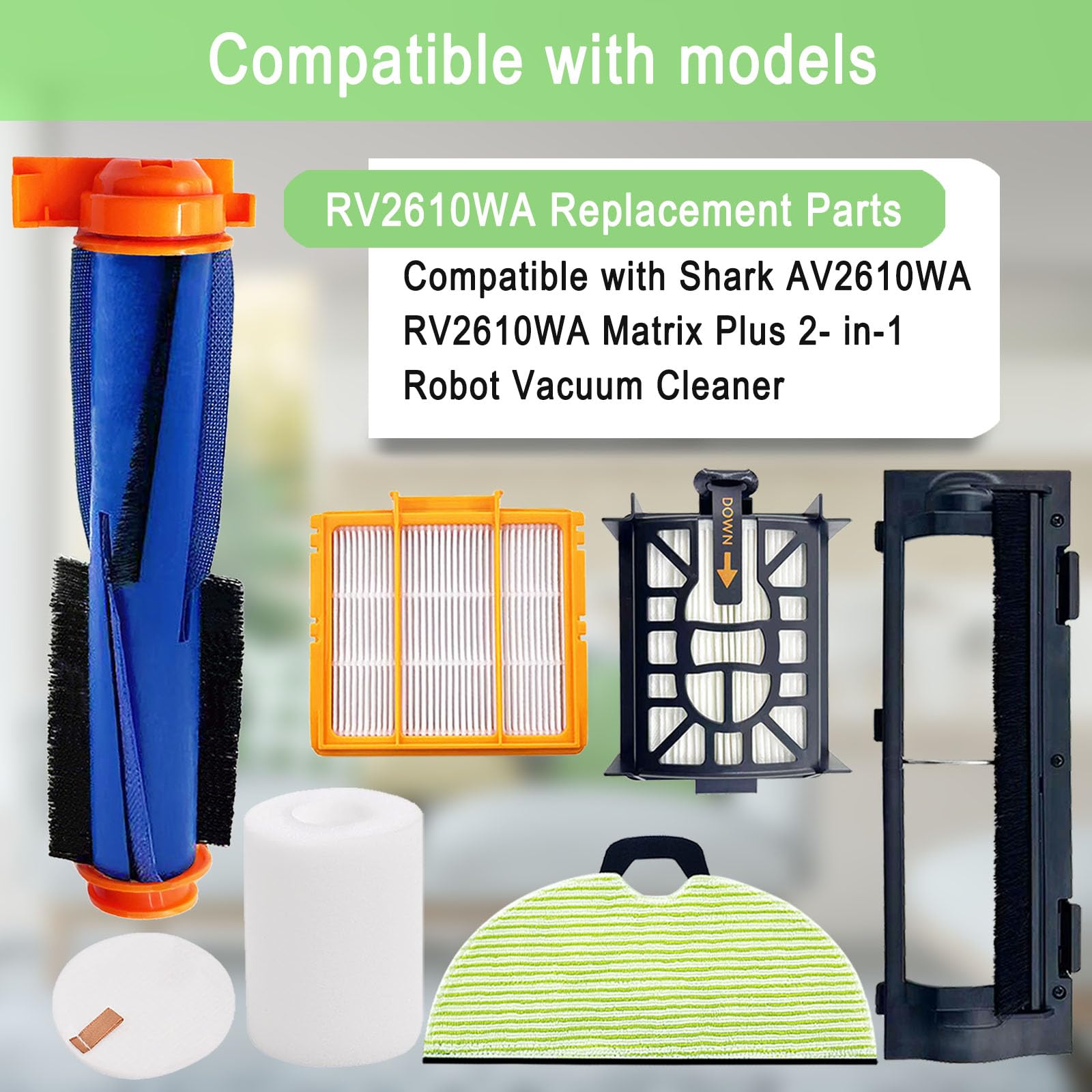MalhSlix mop pads for Shark AV2610WA keep floors clean and streak-free.