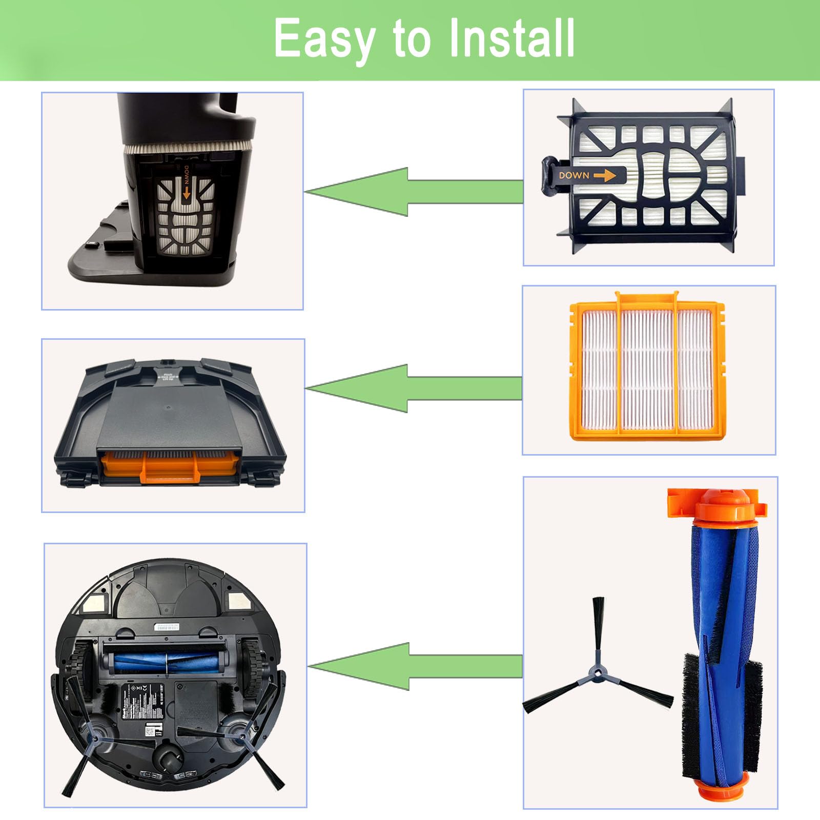 MalhSlix pre-filter for Shark AV2610WA blocks fine dust before filters.