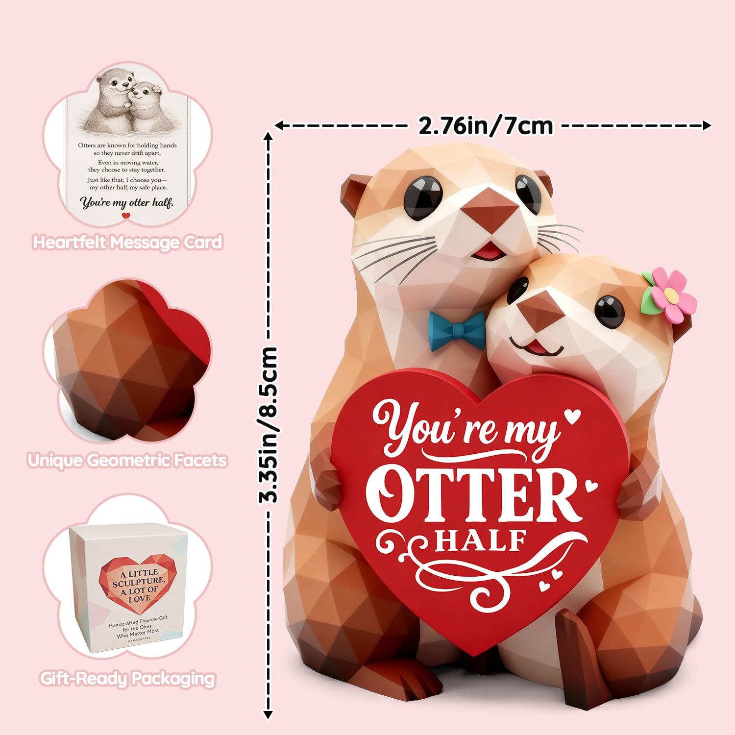 MAMAGIFTREE otter figurine as a lasting keepsake of love