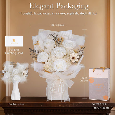 MAMAMIKO preserved bouquet suited for occasions like Mother's Day.