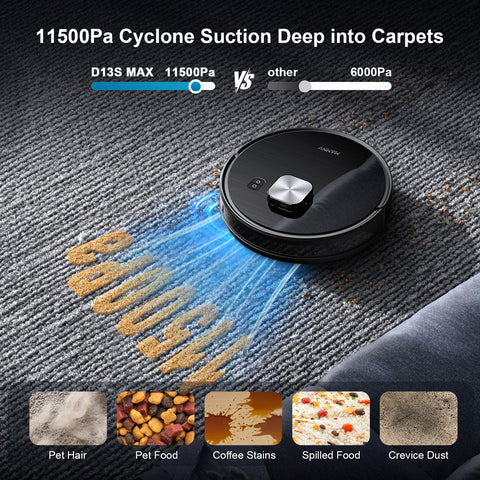MAMNV Robot Vacuum-Lidar Navigation enables precise mapping across floors