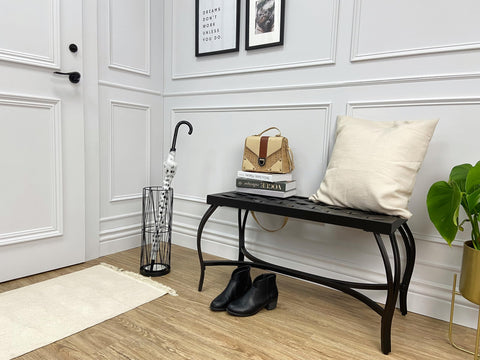Mango Steam Pluvian Entryway Umbrella Stand blends with hallway decor.