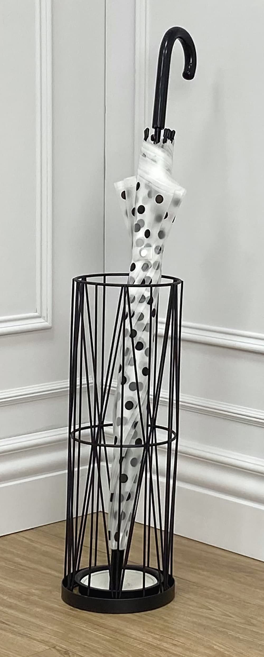 Mango Steam Pluvian Soakstone Umbrella Holder fits classic and golf umbrellas for clutter-free storage.