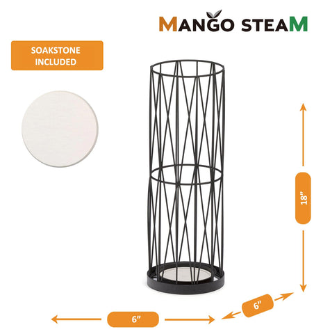 Mango Steam Pluvian Umbrella Holder compact 6x18-inch footprint saves space.