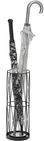 Mango Steam Pluvian Umbrella Holder with wire-frame design adds modern style and organization.