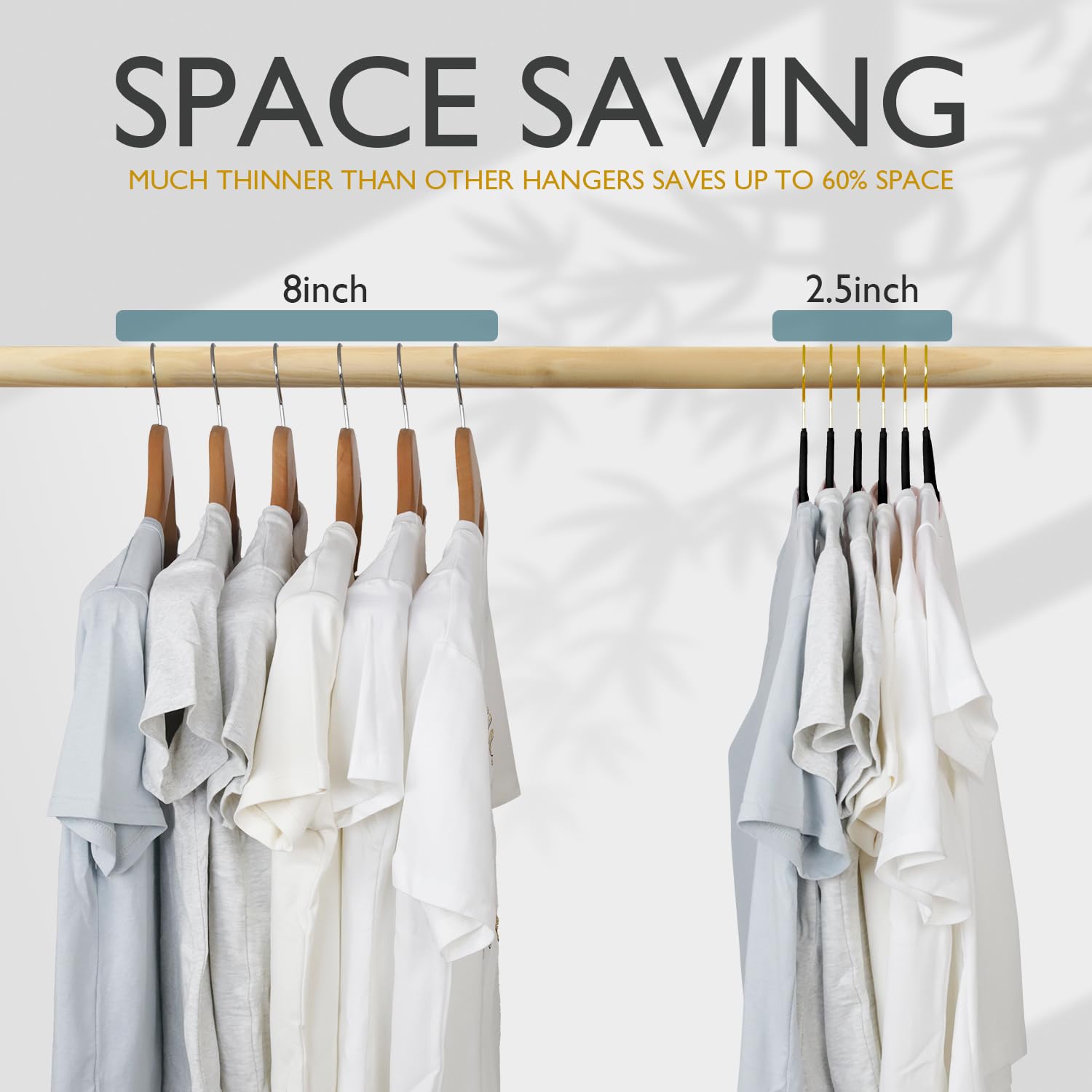 ManGotree durable hanger supports jackets, shirts, and dresses up to 11 pounds.