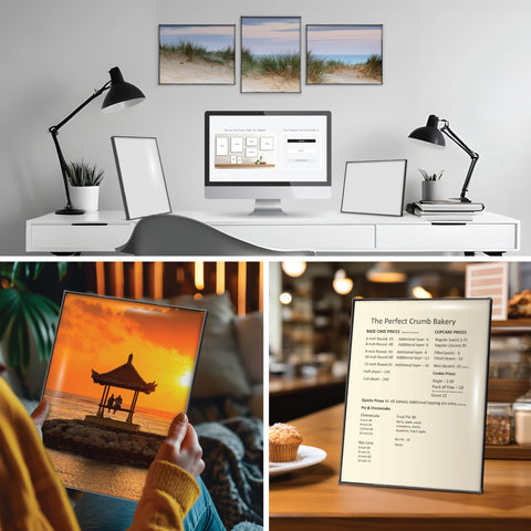 Mantello Essentials 8.5x11 frame suitable for home or office decor