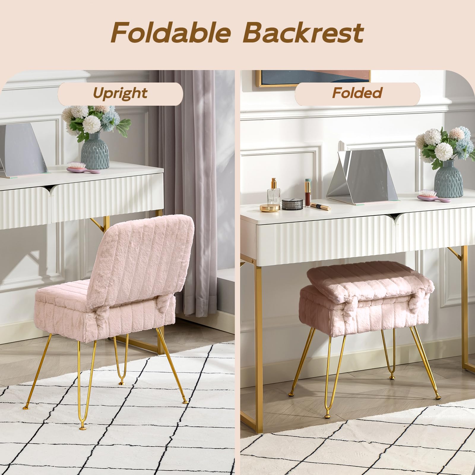 Manyday Vanity Chair suits bedrooms and dressing rooms for daily routines.