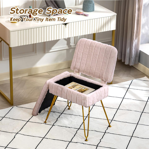 Manyday Vanity Chair is easy to assemble with included hardware.
