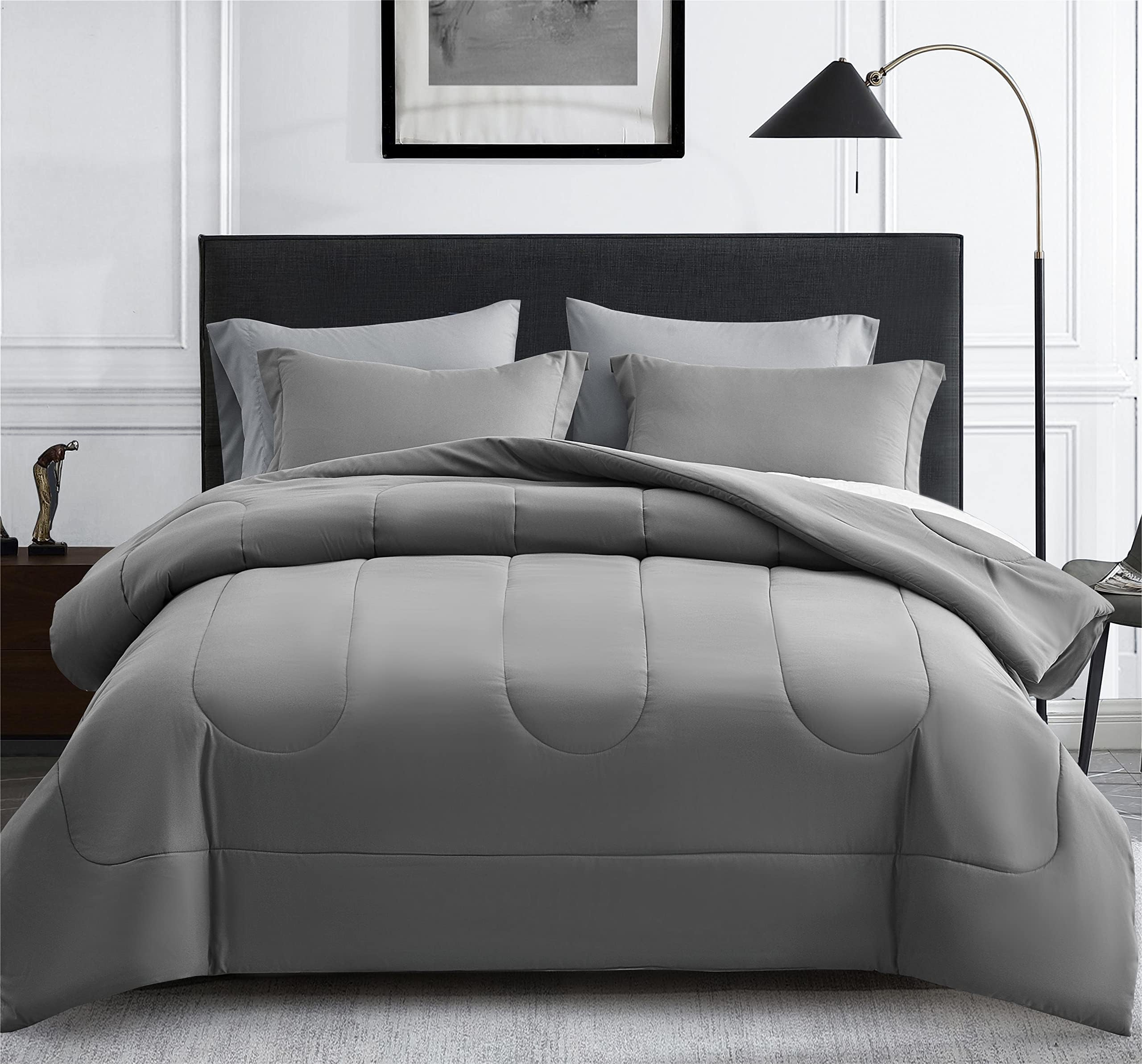 Maple&Stone full-size comforter set duvet with plush warmth and stylish contrast.