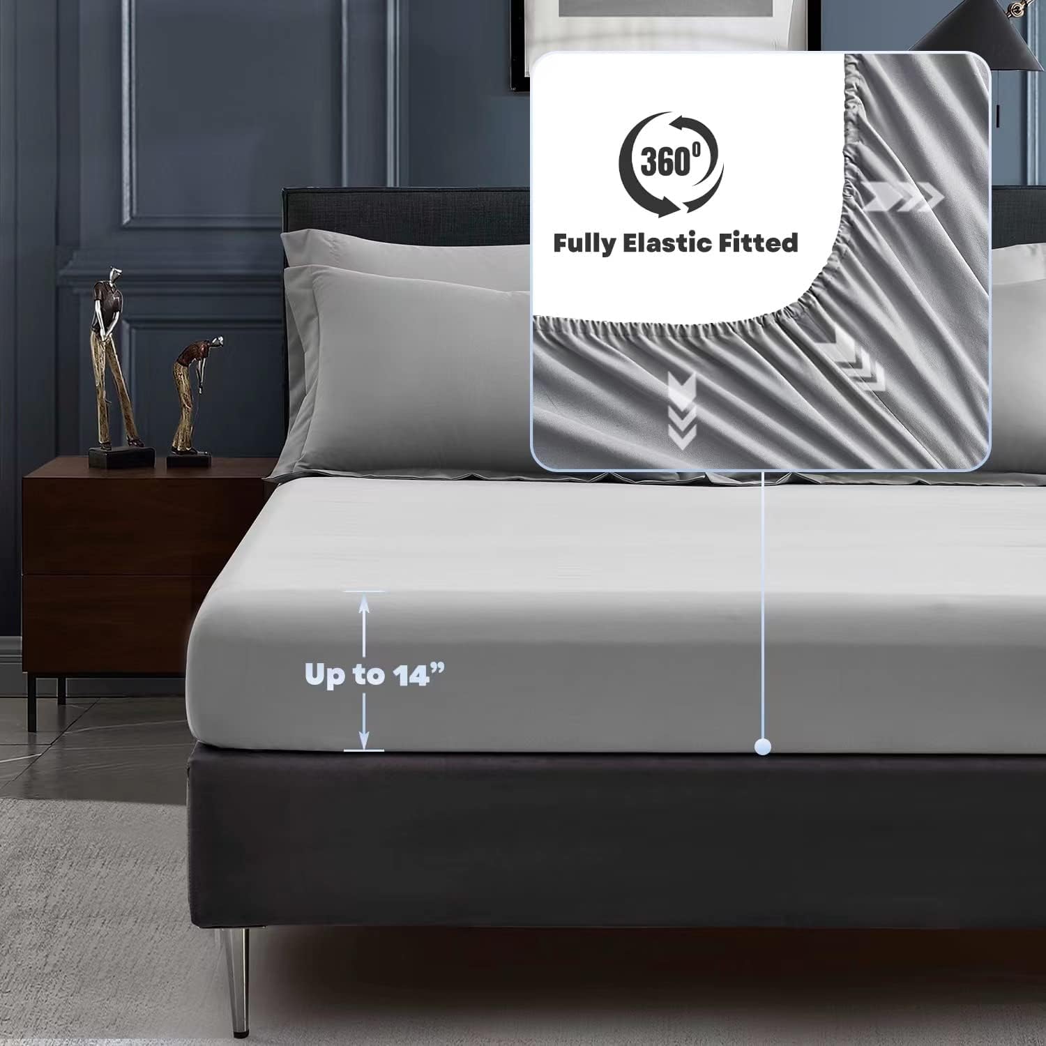 Maple&Stone pillow sham 20x26 adds decorative elegance and pillow protection.