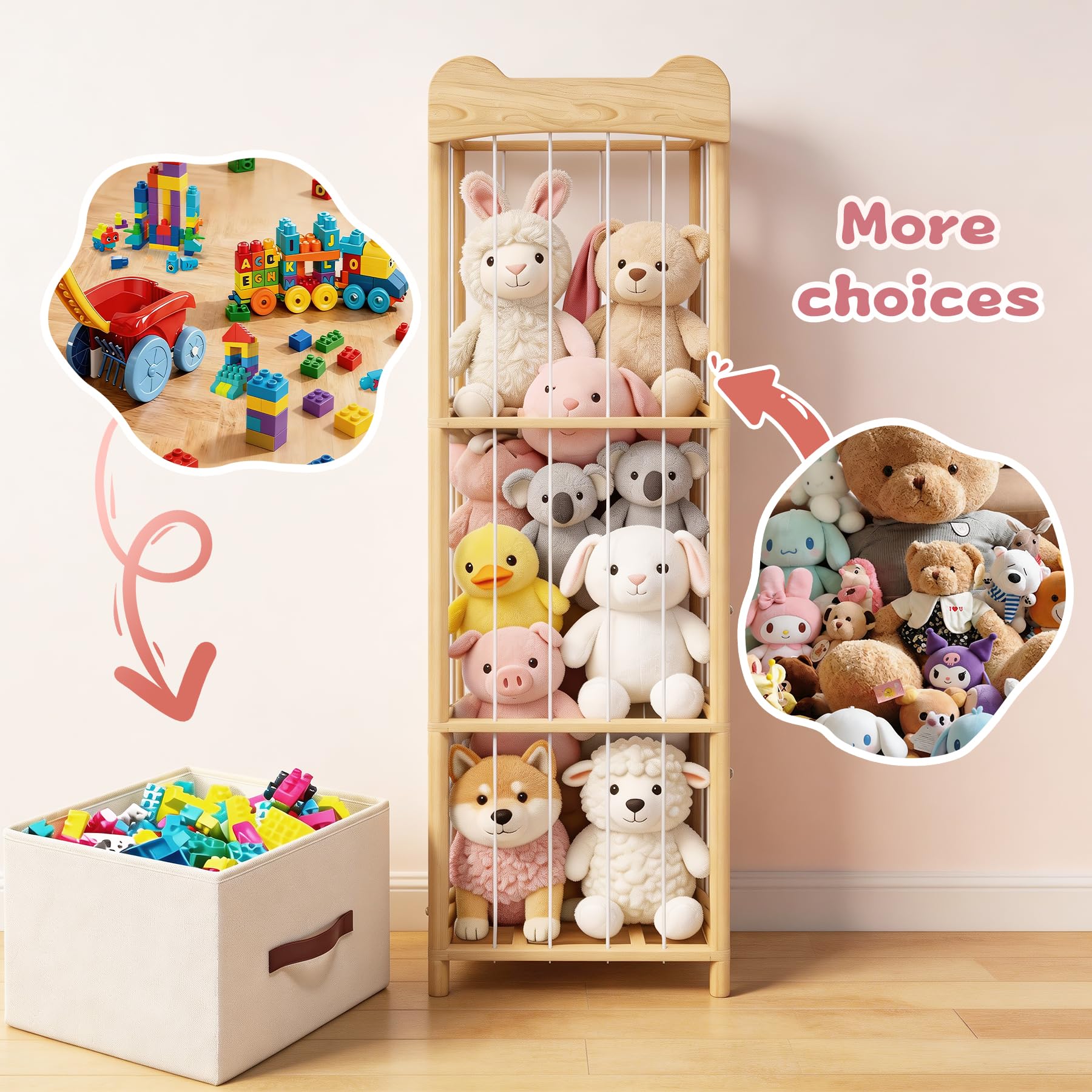 MapleGrace-detachable-block-storage-bag offers flexible space for blocks and small toys.