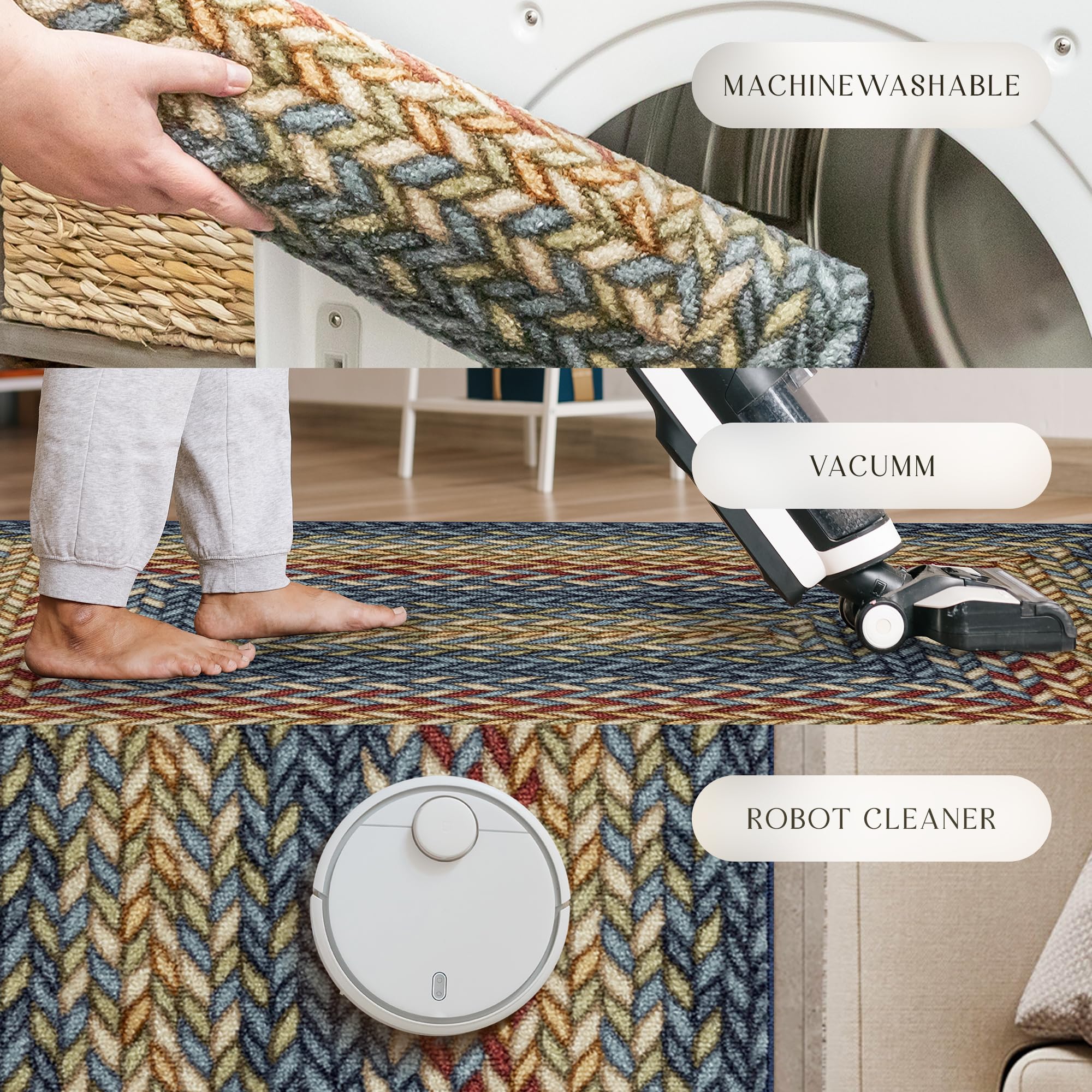 Maples Rugs Marion ideal for foyer, kitchen, or bath areas