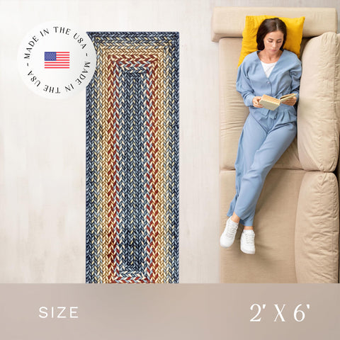 Maples Rugs Marion low-profile runner fits under doors without crowding.